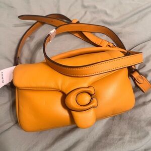 Coach Pillow Tabby 18 in Buttercup